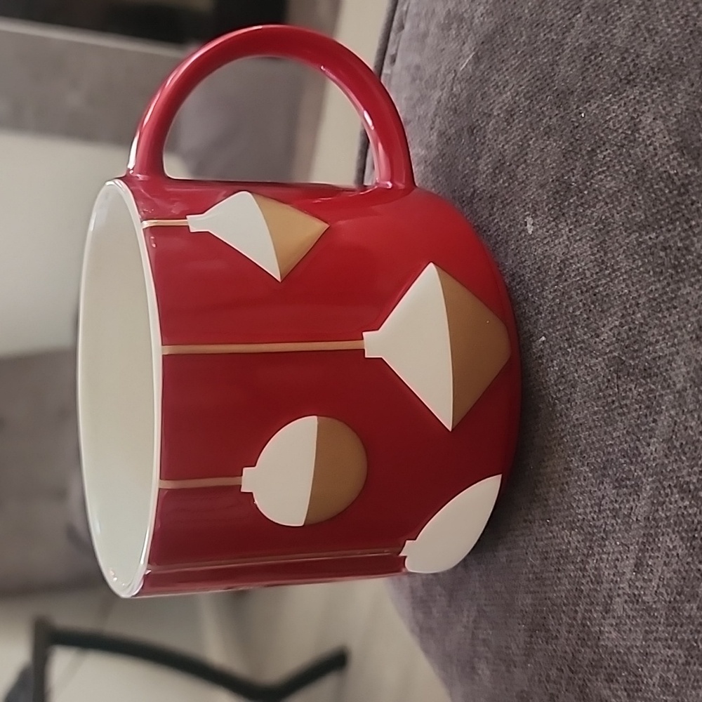 🥳 Starbucks Coffee 2012 Christmas Red & Gold Ornament Mug